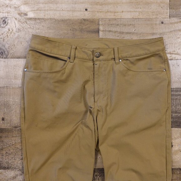 Lululemon ABC Pant Slim Men’s 33x30 Artifact Brown Stretch Tech - Picture 2 of 16